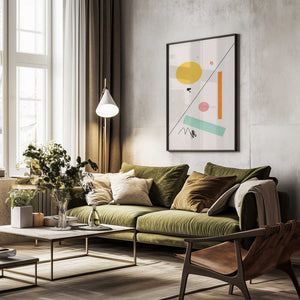 Tablou înramat „Geoz” de Oju Design