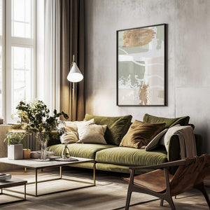 Tablou înramat „simply green-1” de Sally Ann Moss