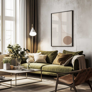 Tablou înramat „Beige Arc Poster” de Elena Ristova