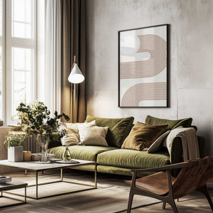 Tablou înramat „Beige Arc Poster” de Elena Ristova