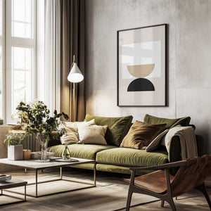 Tablou înramat „Boho Geometric Artwork” de Elena Ristova