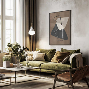Tablou înramat „Abstract Silhouette” de Elena Ristova
