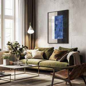 Tablou înramat „Blue Block Essence” de Elena Ristova