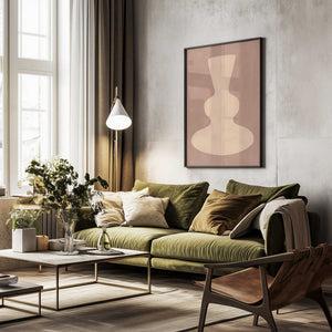 Tablou înramat „Muted Form Essence” de Elena Ristova