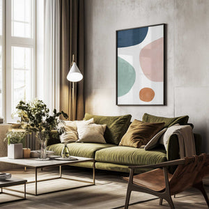 Tablou înramat „Colorful Shapes” de Elena Ristova