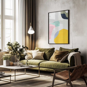 Tablou înramat „Pastel Minimal shapes” de Ana Rut Bre