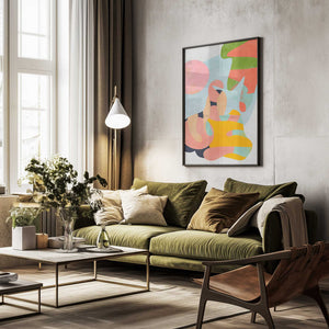 Tablou înramat „Pastel cut out” de Ana Rut Bre