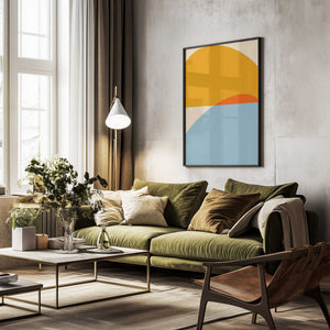 Tablou înramat „Mid Century Pastel 18” de Ana Rut Bre