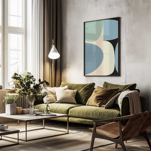 Tablou înramat „Mid Century Pastel 17” de Ana Rut Bre