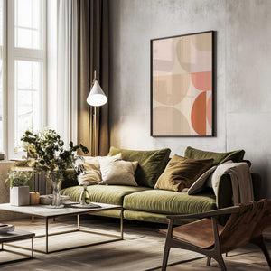 Tablou înramat „Mid Century Pastel 16” de Ana Rut Bre