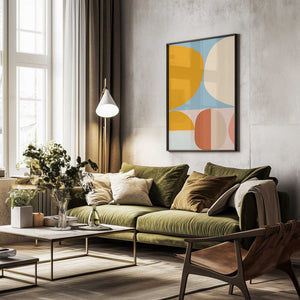 Tablou înramat „Mid Century Pastel 15” de Ana Rut Bre