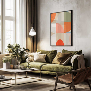 Tablou înramat „Mid Century Pastel 12” de Ana Rut Bre