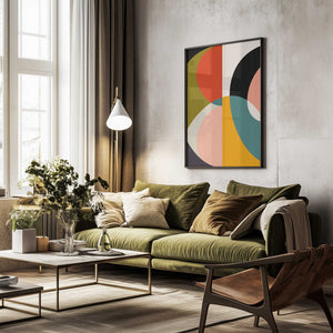 Tablou înramat „Mid Century Pastel 11” de Ana Rut Bre