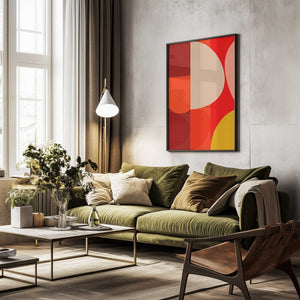 Tablou înramat „Mid Century Pastel 10” de Ana Rut Bre