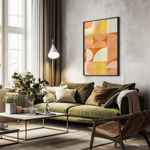 Tablou înramat „Spring Mid Rhapsody Orange 3” de Ana Rut Bre