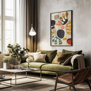 Tablou înramat „Mid Century Cut Outs2” de Ana Rut Bre