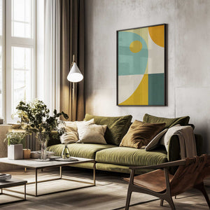 Tablou înramat „Rainbow Plus Shapes10” de Ana Rut Bre