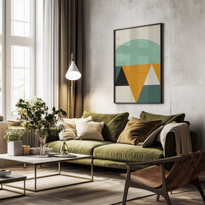 Tablou înramat „Rainbow Plus Shapes4” de Ana Rut Bre
