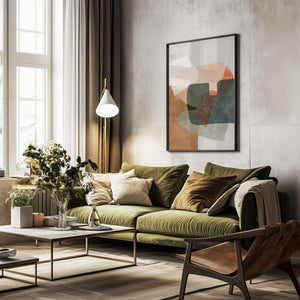 Tablou înramat „Nature Friendly Terracotta 4 Aquarell Kopie” de Ana Rut Bre