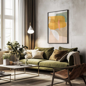 Tablou înramat „Nature Friendly Terracotta 5 Aquarell Kopie” de Ana Rut Bre