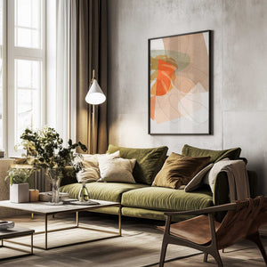 Tablou înramat „Nature Friendly Terracotta 6 Aquarell Kopie” de Ana Rut Bre