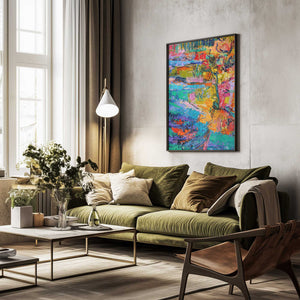 Tablou înramat „Abstract Color Palette” de Dorothy Fagan