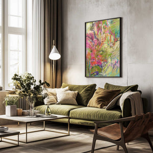 Tablou înramat „Expressionist Colorful Abstract” de Dorothy Fagan