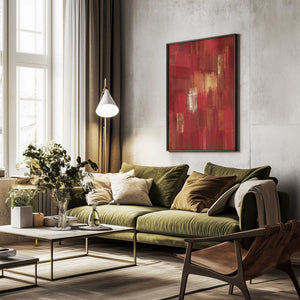 Tablou înramat „Abstract Modern Brush Strokes” de Bilge Paksoylu