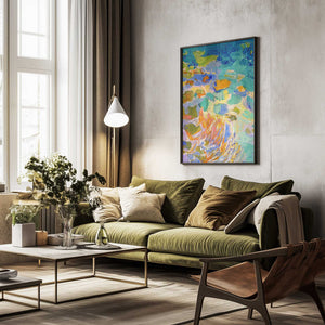 Tablou înramat „Vibrant Reef Dream” de Dorothy Fagan