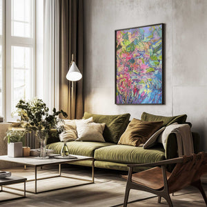 Tablou înramat „Vibrant Floral Dreams” de Dorothy Fagan