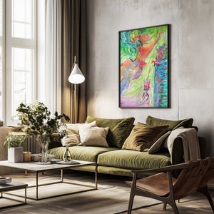 Tablou înramat „Colorful Whirlwind” de Dorothy Fagan