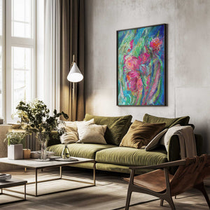 Tablou înramat „Impressionist Floral Abstract” de Dorothy Fagan