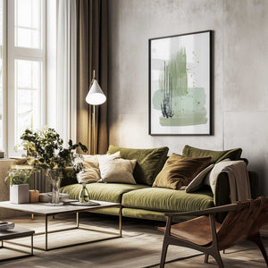 Tablou înramat „Planet Green-1” de Sally Ann Moss
