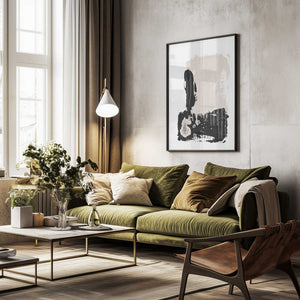 Tablou înramat „Black and White” de Sally Ann Moss