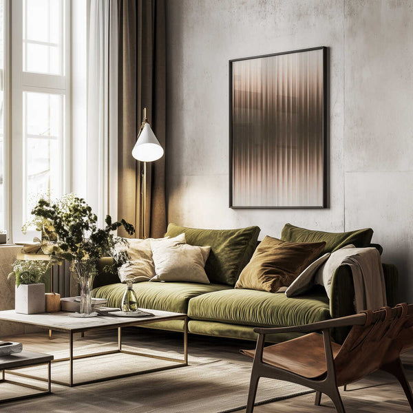 Tablou înramat „Euphoria - White and Brown” de Alma