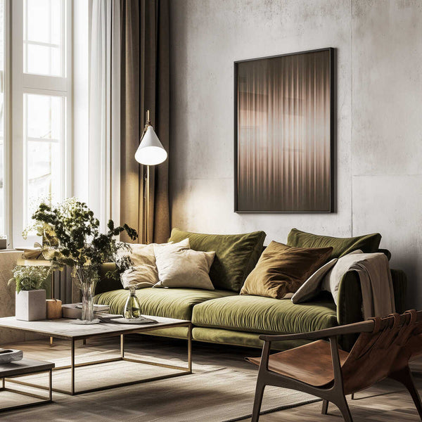 Tablou înramat „Euphoria - Brown and White” de Alma