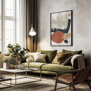 Tablou înramat „Collage Earth II” de Orara Studio