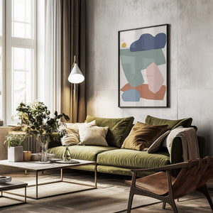 Tablou înramat „Collage Pastel I” de Orara Studio