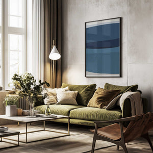 Tablou înramat „Modern Blue” de Orara Studio