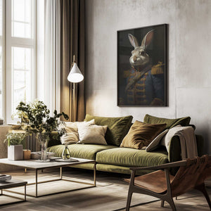Tablou înramat „Rabbit In Costume 1” de Bilge Paksoylu