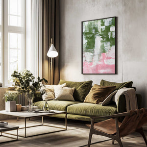 Tablou înramat „Olive Pink” de Ejaaz Haniff