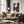 Tablou înramat „Black Abstract Collage” de Little Dean