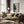 Tablou înramat „Black Abstract Mosaic” de Little Dean