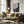 Tablou înramat „Black Abstract Mosaic” de Little Dean