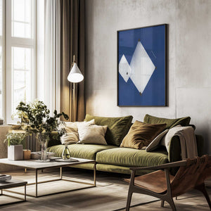Tablou înramat „Asymmetrical Diamonds” de Little Dean