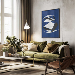 Tablou înramat „Asymmetrical Shapes” de Little Dean