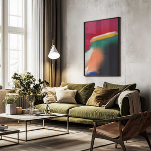 Tablou înramat „Slow Spread Colors” de Little Dean