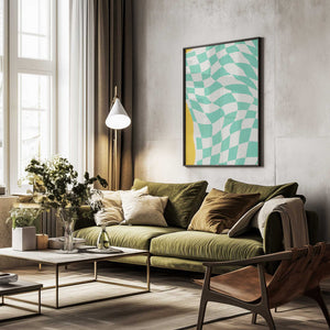 Tablou înramat „Summer Line Drying Fabric” de Little Dean