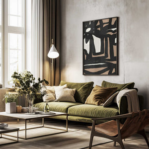 Tablou înramat „Bold line composition 10” de Little Dean