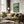 Tablou înramat „Blue and green arrangement 05” de Little Dean